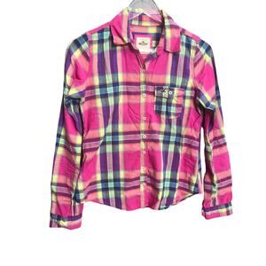HOLLISTER | VTG Flannel Button Up | Sz S | Casual, Work, Winter, Academia